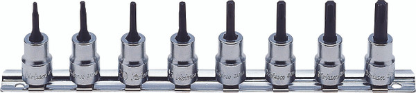 Ko-ken RS3025/8-L50 3/8 Sq. Dr. 8 Piece TORX® Bit Socket set TORX T10-T45