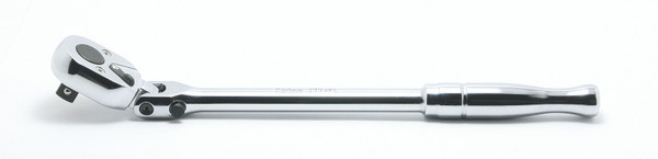 Ko-ken 3774PL 3/8 Sq. Dr. Ratchet Handle  24 teeth Locking Flexible Head Length 265mm  Polished Handle