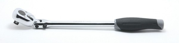 Ko-ken 3774JL 3/8 Sq. Dr. Ratchet Handle  24 teeth Locking Flexible Head Length 285mm  Plastic Handle