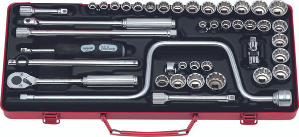 Ko-ken 3201AMW 3/8 Sq. Dr. Socket set   12 point   42 pieces