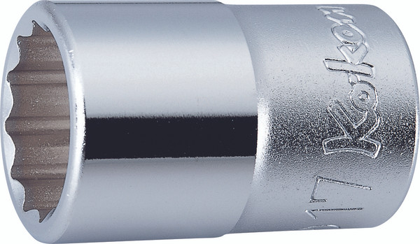 Ko-ken 4405M-19 1/2 Sq. Dr. Socket  19mm 12 point Length 38mm