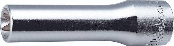 Ko-ken 4325-E12 1/2 Sq. Dr. Deep TORX® E12 Socket - Length 77mm
