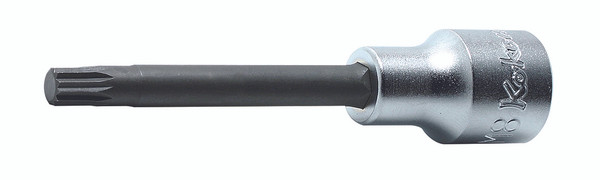 Ko-ken 4020.120-M6 1/2 Sq. Dr. Bit Socket XZN M6 Triple Square Length 120mm