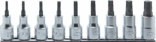 Ko-ken RS4025/9-IP 1/2 Sq. Dr. Bit Socket 9 piece TORXplus® set 20IP-60IP