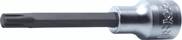 Ko-ken 4027.100-M14 1/2 Sq. Dr. Bit Socket Ribe-CV M14  Length 100mm