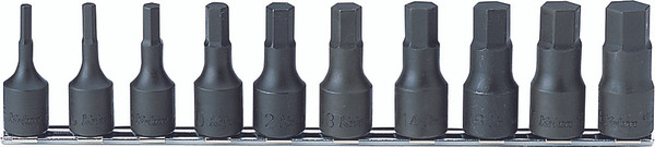 Ko-ken RS4012M/10-L60 1/2 Sq. Dr. Bit Socket set  4mm-19mm Hex 300mm  10 pieces