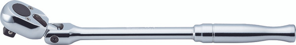Ko-ken 4774P 1/2 Sq. Dr. Ratchet Handle  24 teeth Flexible Head Length 330mm  Polished Handle