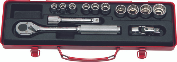 Ko-ken 4222M 1/2 Sq. Dr. 13 Piece 12-Point Metric Socket set  10-24mm