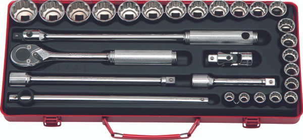 Ko-ken 4241M 1/2 Sq. Dr. 28 Piece 12-Point Metric Socket set  10-32mm