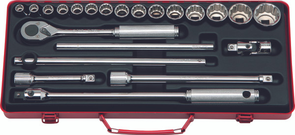 Ko-ken 4244A 1/2 Sq. Dr. 22 Piece 12-Point SAE Socket set  3/8-1.1/4"