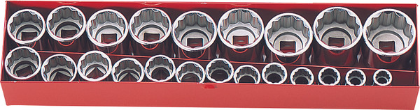 Ko-ken 4251A 1/2 Sq. Dr. 18 Piece 12-Point SAE Socket set  3/8-1.1/4"