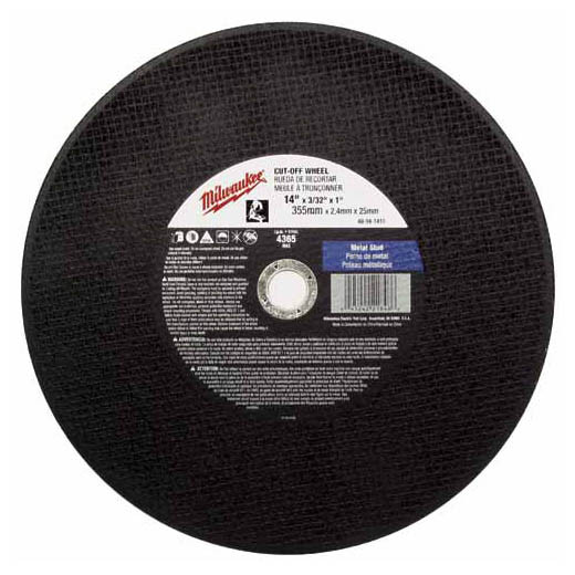 Milwaukee 49-94-1270 12 in. x 1/8 in. x 20 mm Cut-Off Wheel (Type 1)