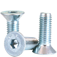 M5-0.80 x 20 mm Flat Head Socket Cap Screws, Metric Class 12.9, Zinc-Bake Cr+6, Full Thread, Coarse (UNC), Alloy Steel, Qty 100