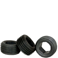 1/4"-28 x 1/8" Locking Socket Jam Screws, Cup Point, Plain Finish, Fine (UNF), Alloy Steel, Qty 100