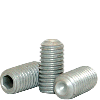 M6-1.00 x 10 mm Socket Set Screws, Cup Point, Metric Class 45H, Zinc-Bake Cr+3, Coarse (UNC), Alloy Steel, ISO 4029 / DIN 916, Qty 100