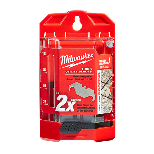 Milwaukee 48-22-1952 50-Piece Hook Utility Knife Blades w/ Dispenser
