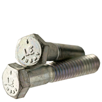 5/8"-11 x 6" Hex Cap Screws, Grade 5, Zinc Cr+3, Partial Thread, Coarse (UNC), Medium Carbon Steel, Made in USA, Qty 25