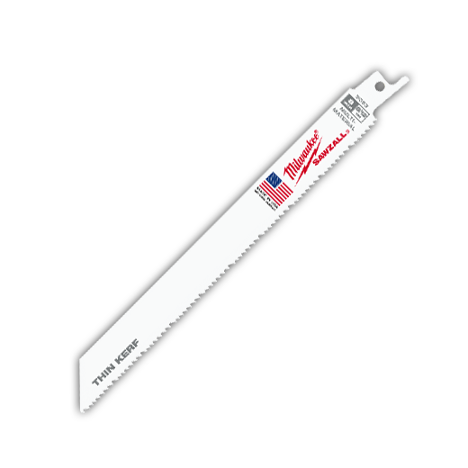 Milwaukee 48-01-2073 8 in. 8/12 TPI Thin Kerf SAWZALL Blades-Bulk 10