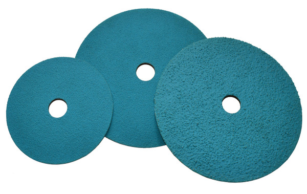 Alfa Tools FDZ61972 7" x 7/8, 24 Grit Zirconia Resin Fibre Disc, 25 Pack