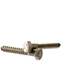 5/16"-9 x 1 3/4" Hex Lag Screws, 18-8 Stainless Steel A2, Qty 100
