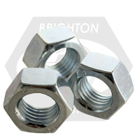 M16-2.00 Hex Nuts, Metric Class 8, Zinc Cr+3, Coarse (UNC), DIN 934, Qty 50