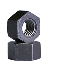 1/4"-20 Heavy Hex Nuts, Grade 2H, Coarse (UNC), Medium Carbon, Plain Finish, A194 / SA 194, Qty 100