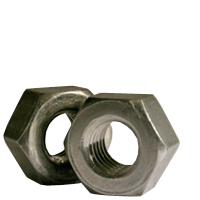 1/4"-20 Heavy Hex Nuts, Grade A, A563, Plain Finish, Coarse (UNC), Qty 100