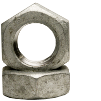 5/8"-11 Hex Jam Nuts, Hot-Dipped Galvanized HDG, Coarse (UNC), Low Carbon Steel, Qty 50