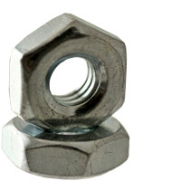 #5-40 x 5/16" x 7/64" Hex Machine Screw Nuts, Zinc Cr+3, Low Carbon Steel, Qty 100