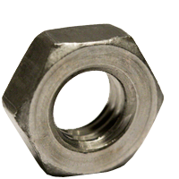1/4"-20 x 7/16" x 3/16" Hex Machine Screw Nuts, Plain Finish, Low Carbon Steel, Qty 100
