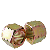 5/16"-24 Nylon Insert Lock Nuts, Grade C (N8), Zinc-Yellow Cr+6, Qty 100