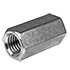 5/8"-11, 1/2"-13 x W 7/8" x L 1 3/4" Hex Reducing Coupling Nuts, 18-8 Stainless Steel, Qty 25