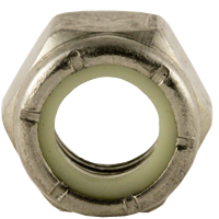 5/16"-24 Nylon Insert Lock Nuts, NE (Standard), 18-8 Stainless Steel, Fine (UNF), Qty 100