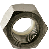 #10-24 Nylon Insert Lock Nuts, NM (Standard), 316 Stainless Steel, Coarse (UNC), Qty 100