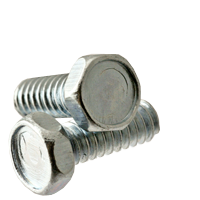 #10-32 x 1/2" Machine Screws, Unslotted Indented Hex Head, Zinc Cr+3, Full Thread, Fine (UNF), Qty 100