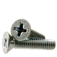 #8-32 x 3/4" Machine Screws, Phillips Flat Head, Zinc Cr+3, Full Thread, Qty 100