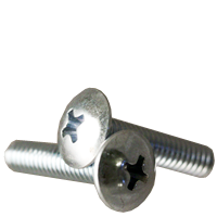 #10-24 x 1 1/2" Machine Screws, Phillips Truss Head, Zinc Cr+3, Full Thread, Qty 25