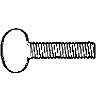 3/8"-16 x 1" Thumb Screws, No Shoulder, Type B, Zinc Cr+3, Qty 100
