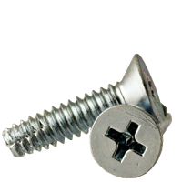 1/4"-20 x 3/4" Thread-Cutting Screws, Phillips Pan Head, Type F, Zinc Cr+3, Full Thread, Qty 50
