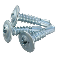 #12-14 x 1" Proferred Self-Drilling Screws, Phillips Pan Head, #3 Point BSD, Zinc Cr+3, Qty 100