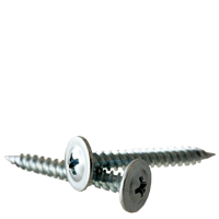 #8-15 x 9/16" Drywall Screws, Phillips K-Lath Head, Twinfast, Zinc Cr+3, Full Thread, Qty 100