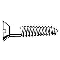 #14 x 2 1/2" Wood Screws, Phillips Flat Head, 304 Stainless Steel, Qty 100