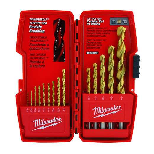 Milwaukee 48-89-0011 THUNDERBOLT Titanium Drill Bit Set  14PC