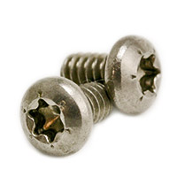 #4-40 x 3/4" Machine Screws, Torx Drive Pan Head, T10 Drive 6-Lobe, 18-8 Stainless Steel A2, Full Thread, Coarse (UNC), Qty 1000