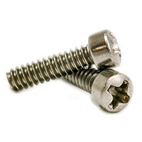 #8-32 x 1 3/8" Machine Screws, Phillips Fillister Head, 18-8 Stainless Steel A2, Full Thread, Qty 500