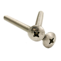 1/4"-20 x 4" Machine Screws, Phillips Truss Head, 316 Stainless Steel, Full Thread, Qty 100
