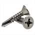 #10-16 x 2 1/2" Self-Drilling Screws, Phillips Pan Head, #3 Point BSD, 410 Stainless Steel, Full Thread, Hardened, Qty 200