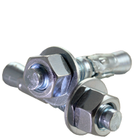 7/8"-9 x 8" Wedge Anchors, Commercial, Zinc Cr+3, Qty 5