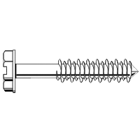 1/4" x 1 3/4" Concrete Screws, Phillips Flat Head, TapKing SD, Blue Ruspert Durablecoat, High Low Thread, Miami Dade Approved, Qty 100