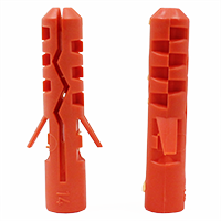 M5 x 25mm Mungo Nylon Plug Anchor, MN, Qty 100, For Drywall, Brick, and Stone Purposes